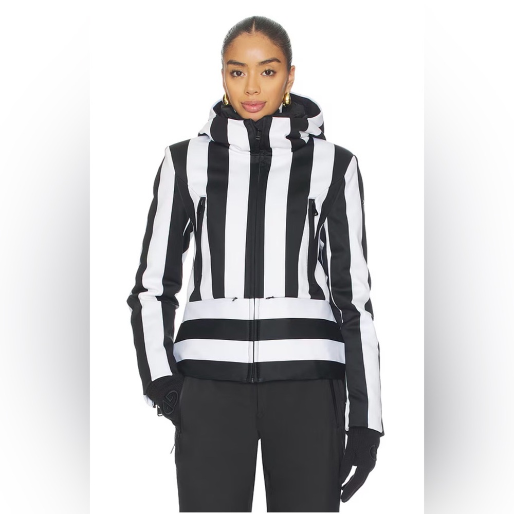 Goldbergh Linea Ski Jacket in Black & White